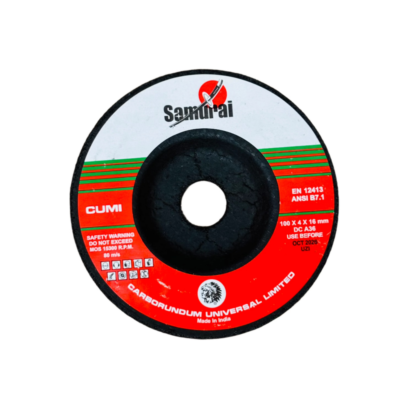 4" SAMURAI CUMI GRINDING WHEEL (5 PCS)