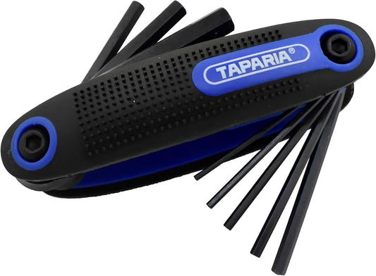 Taparia KFM8 Folding Hex Key Set (1.5mm - 8mm)