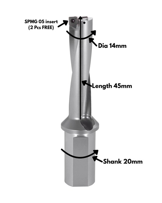 14MM UDRILL 3D
