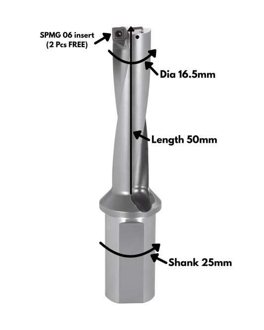 16.5MM UDRILL 3D