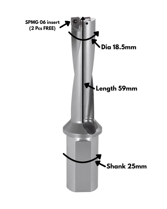 18.5MM UDRILL 3D