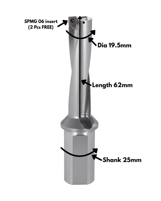 19.5MM UDRILL 3D