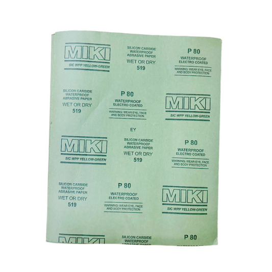 WATER (SAND) PAPER (GRIT 80) (5 PCS)