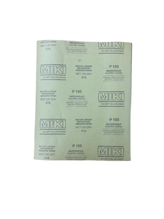 WATER (SAND) PAPER (GRIT 100) (5 PCS)